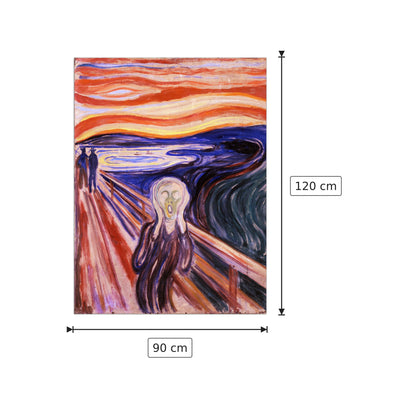 The Scream - Munch Edvard - cm 90x120 - Pannello in MDF