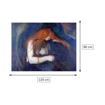 Vampire - Munch Edvard - cm 120x90 - Pannello in MDF