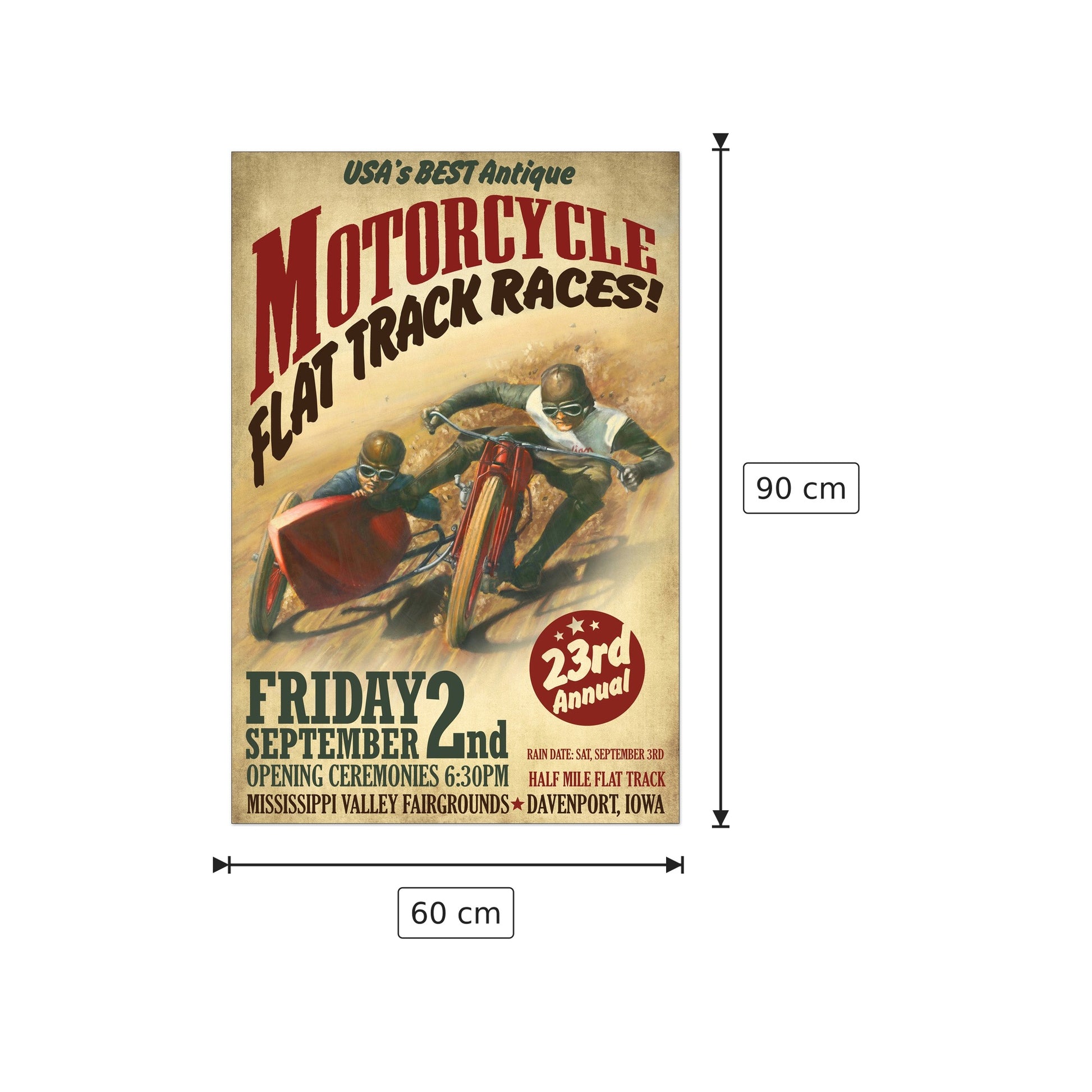 Motorcycle - Art Studio - cm 60x90 - Pannello in MDF