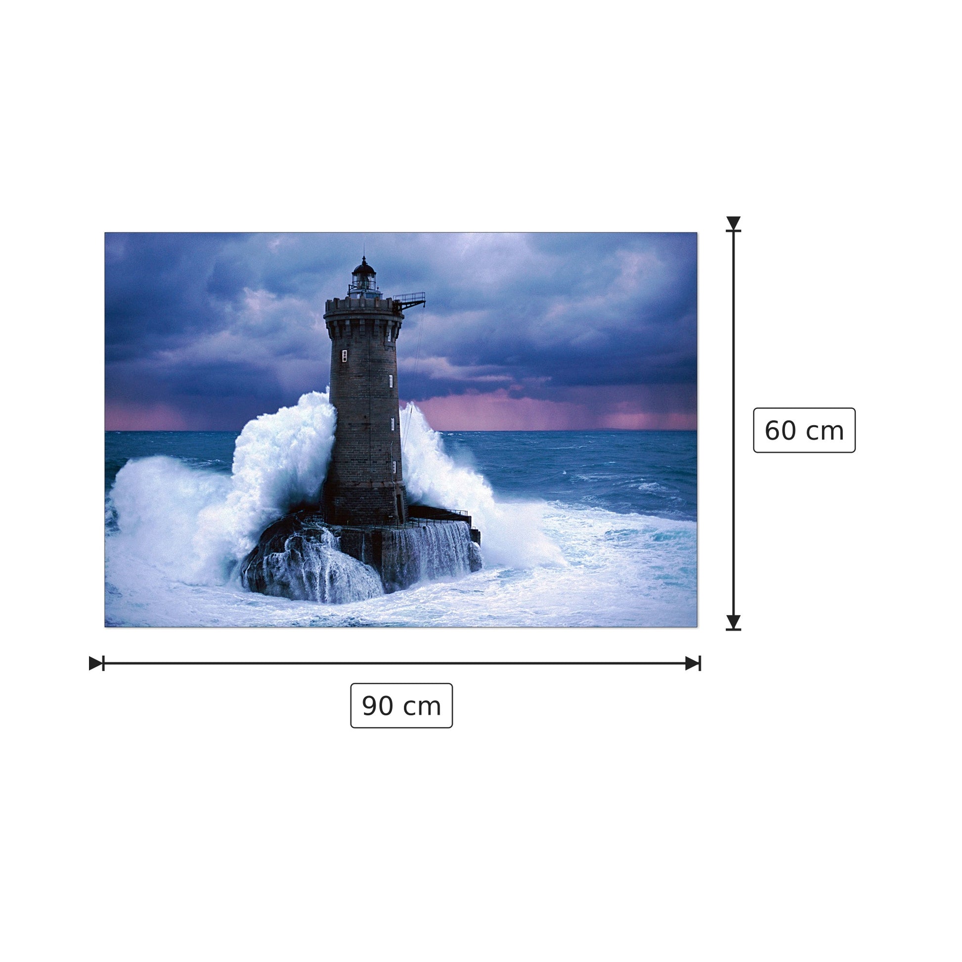 Lighthouse - Art Studio - cm 90x60 - Pannello in MDF