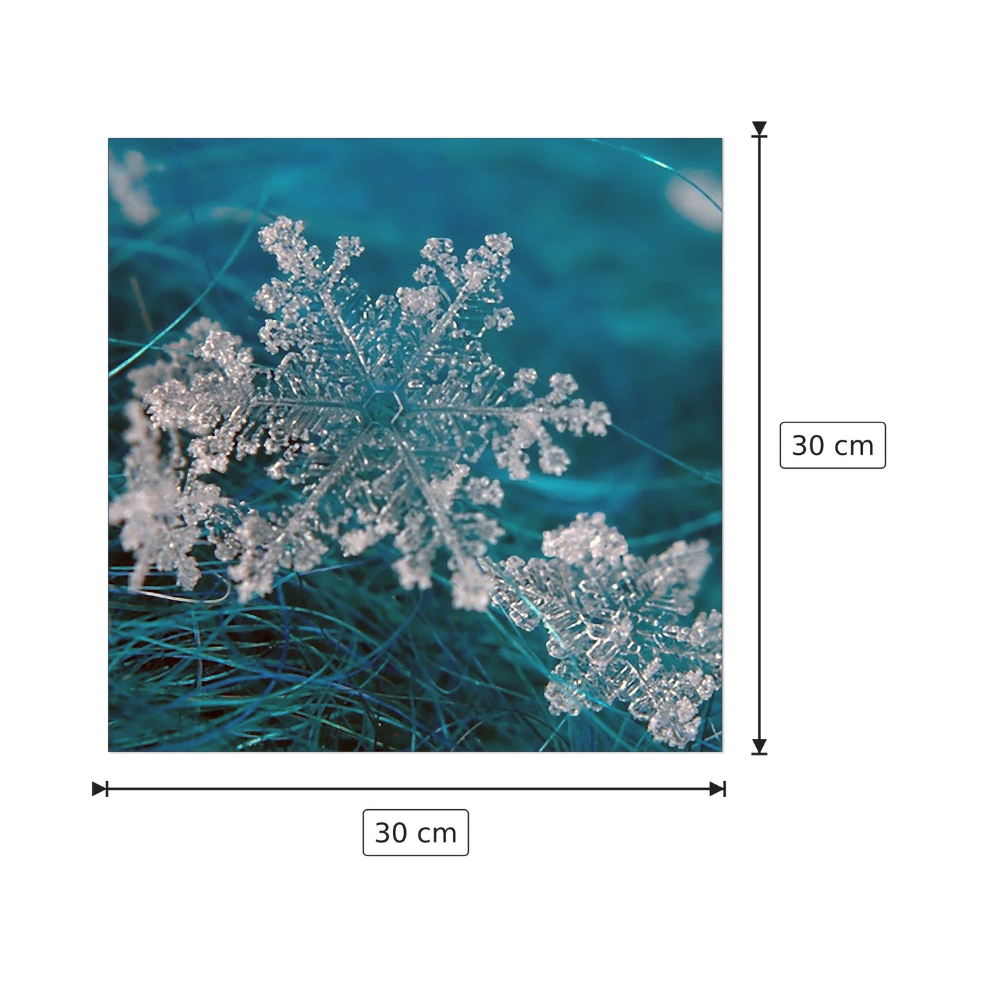 Snow - Art Studio - cm 30x30 - Pannello in MDF