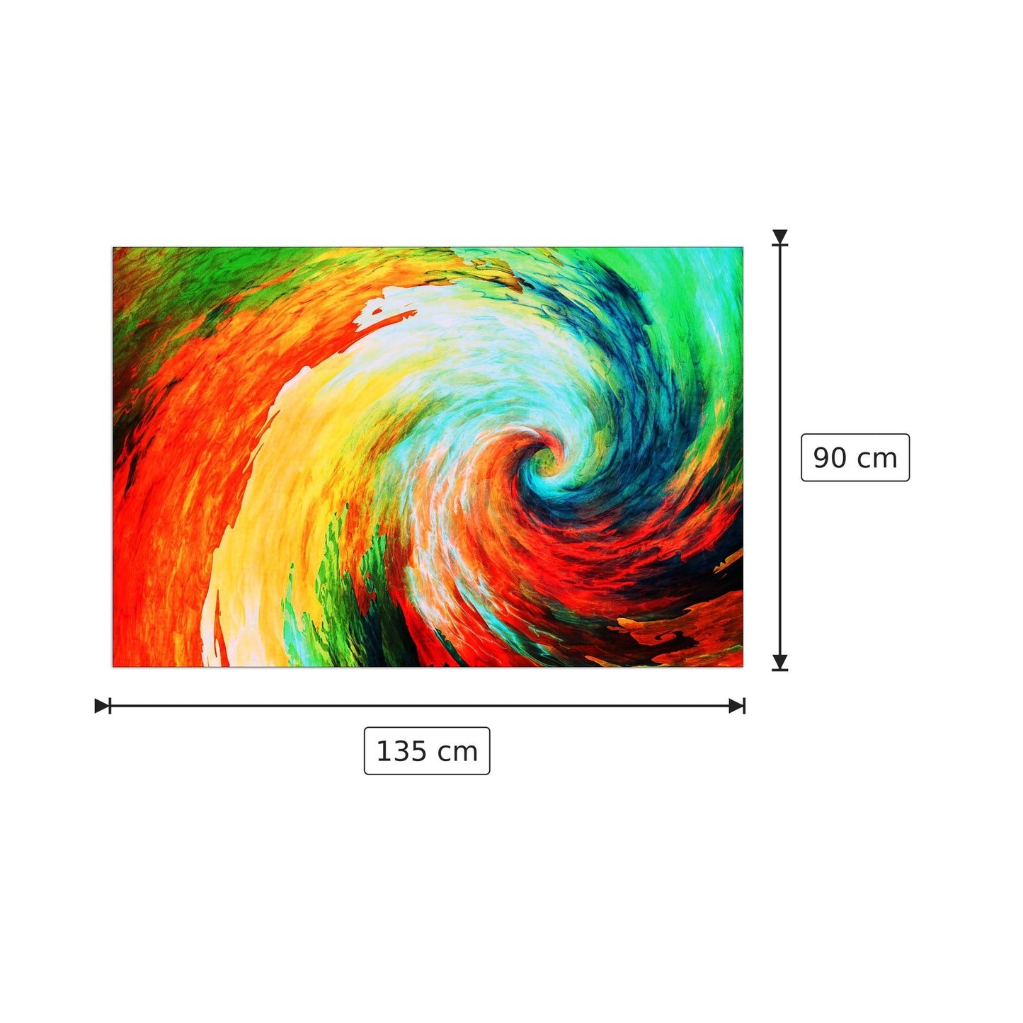 Vortice - Art Studio - cm 135x90 - Pannello in MDF