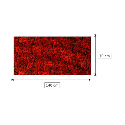 Red roses - Art Studio - cm 140x70 - Pannello in MDF