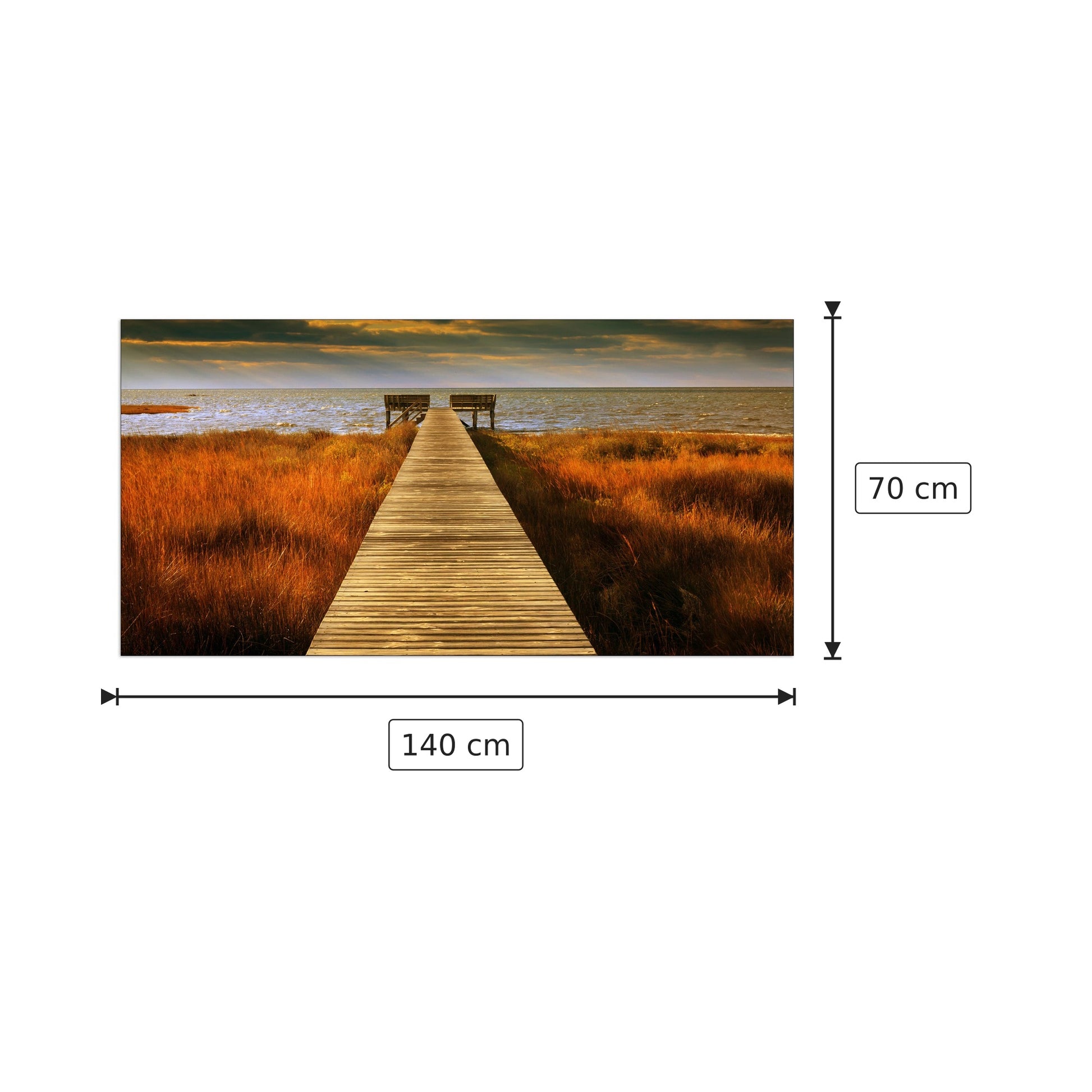 Wood bridge - Art Studio - cm 140x70 - Pannello in MDF