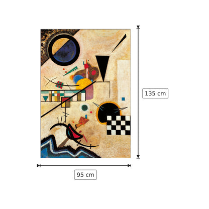 Solidi in contrasto 1924 - Vassily Kandinsky - cm 95x135 - Pannello in MDF