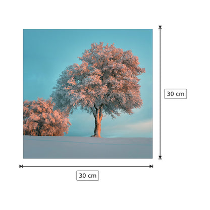 Tree in the snow - Art Studio - cm 30x30 - Pannello in MDF