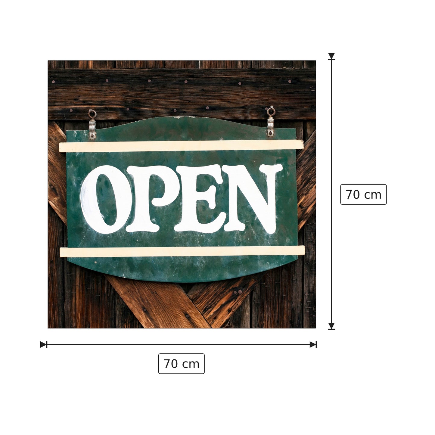 Open - Art Studio - cm 70x70 - Pannello in MDF