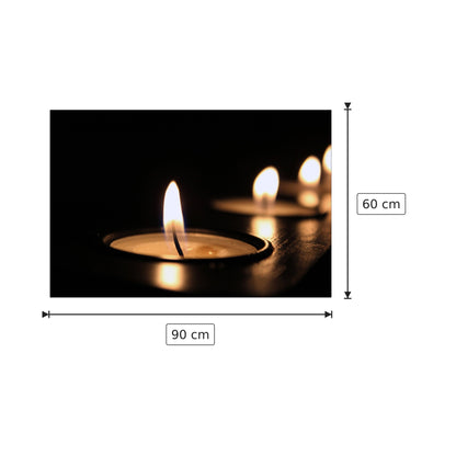 Candele di sera - Art Studio - cm 90x60 - Pannello in MDF
