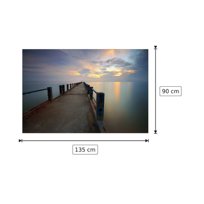 Pontile sul mare - Art Studio - cm 135x90 - Pannello in MDF