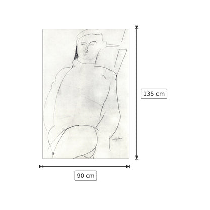 Jacques Lipchitz - Modigliani Amedeo - cm 90x135 - Pannello in MDF