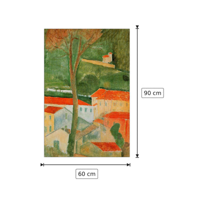 Landscape - Modigliani Amedeo - cm 60x90 - Pannello in MDF