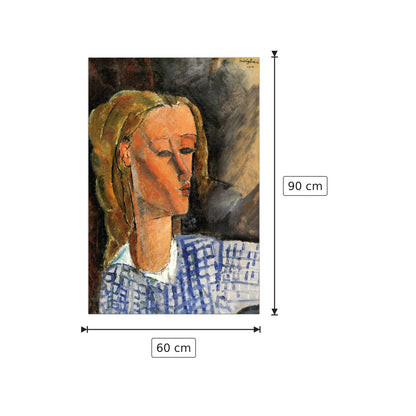 Portrait of Beatrice Hastings II - Modigliani Amedeo - cm 60x90 - Pannello in MDF