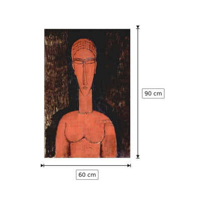 Red breasts - Modigliani Amedeo - cm 60x90 - Pannello in MDF