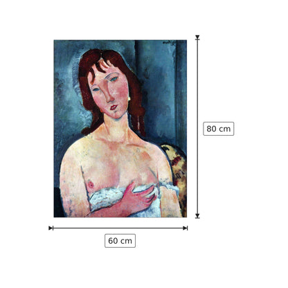 Young Frau - Modigliani Amedeo - cm 60x80 - Pannello in MDF