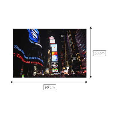 Time Square, NYC - Tom Eversley - cm 90x60 - Pannello in MDF