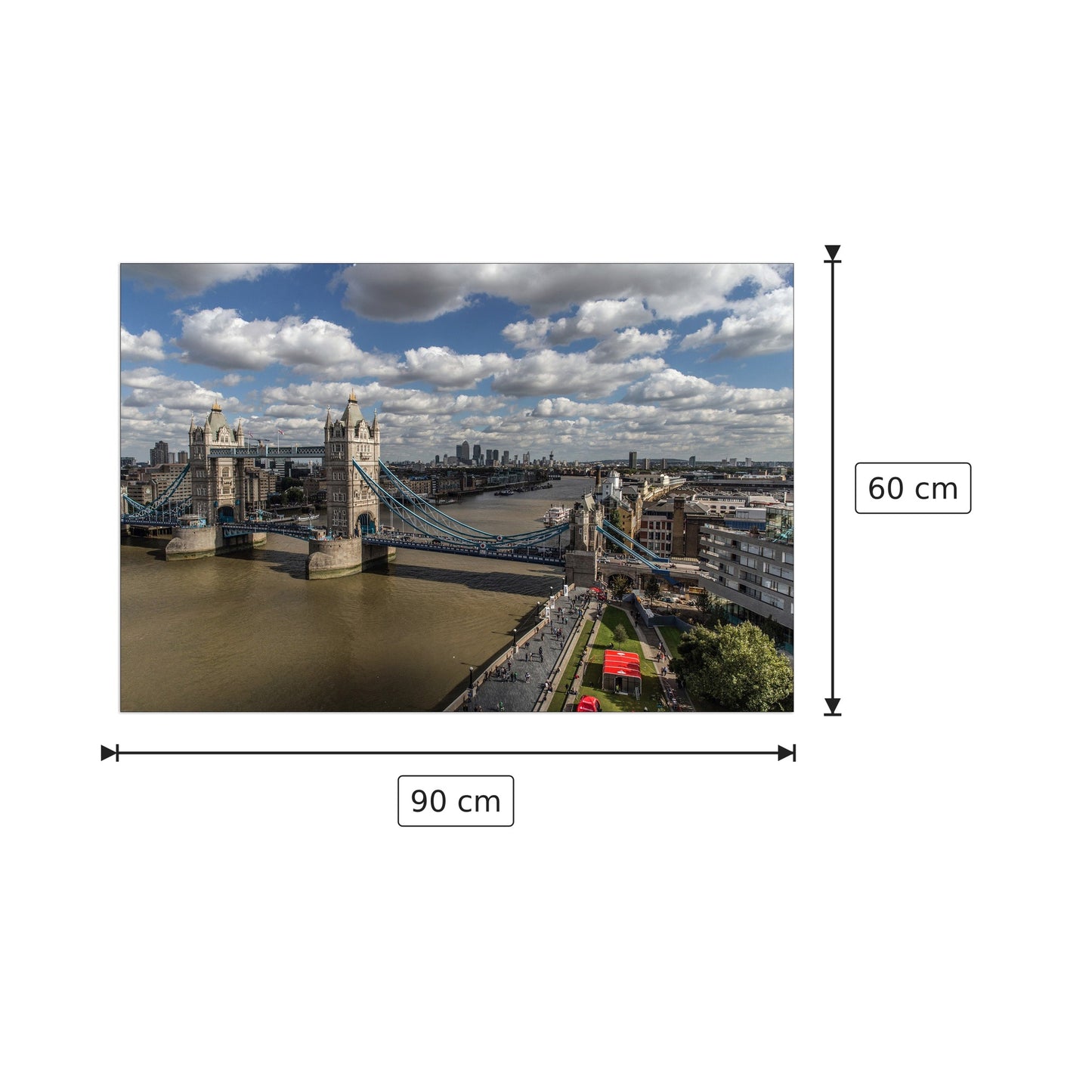 London View - Tom Eversley - cm 90x60 - Pannello in MDF