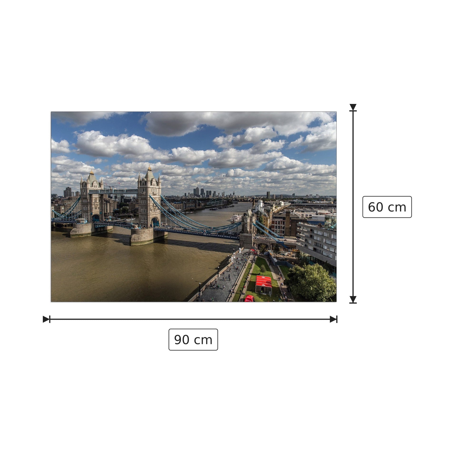 London View - Tom Eversley - cm 90x60 - Pannello in MDF