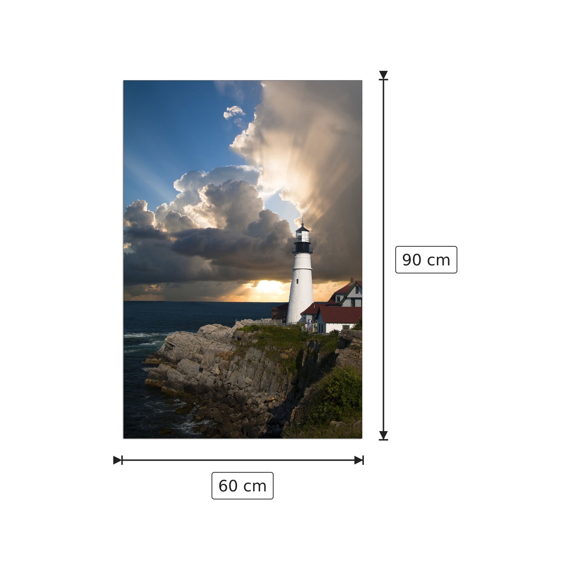 Lighthouse - Art Studio - cm 60x90 - Pannello in MDF