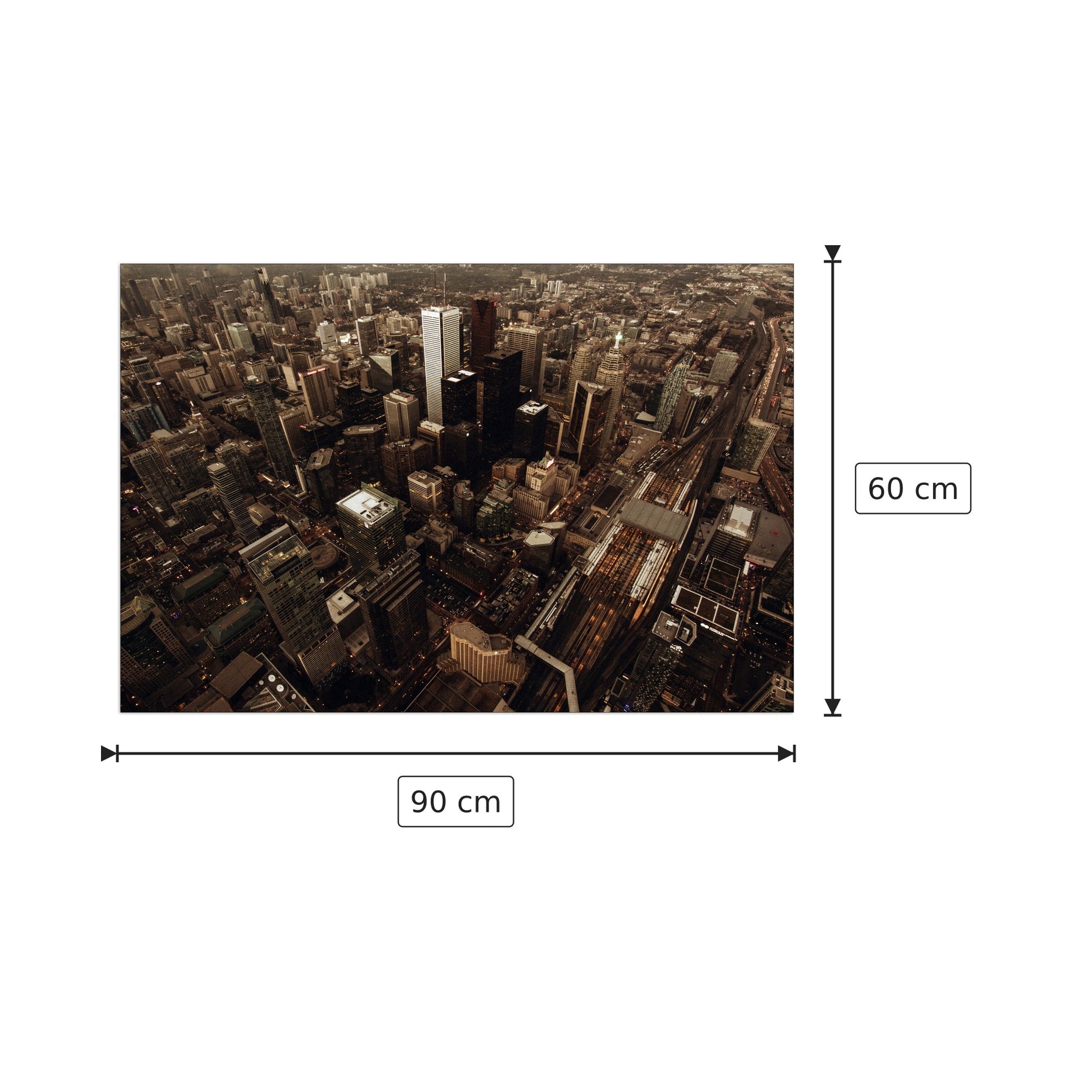 City - Art Studio - cm 90x60 - Pannello in MDF