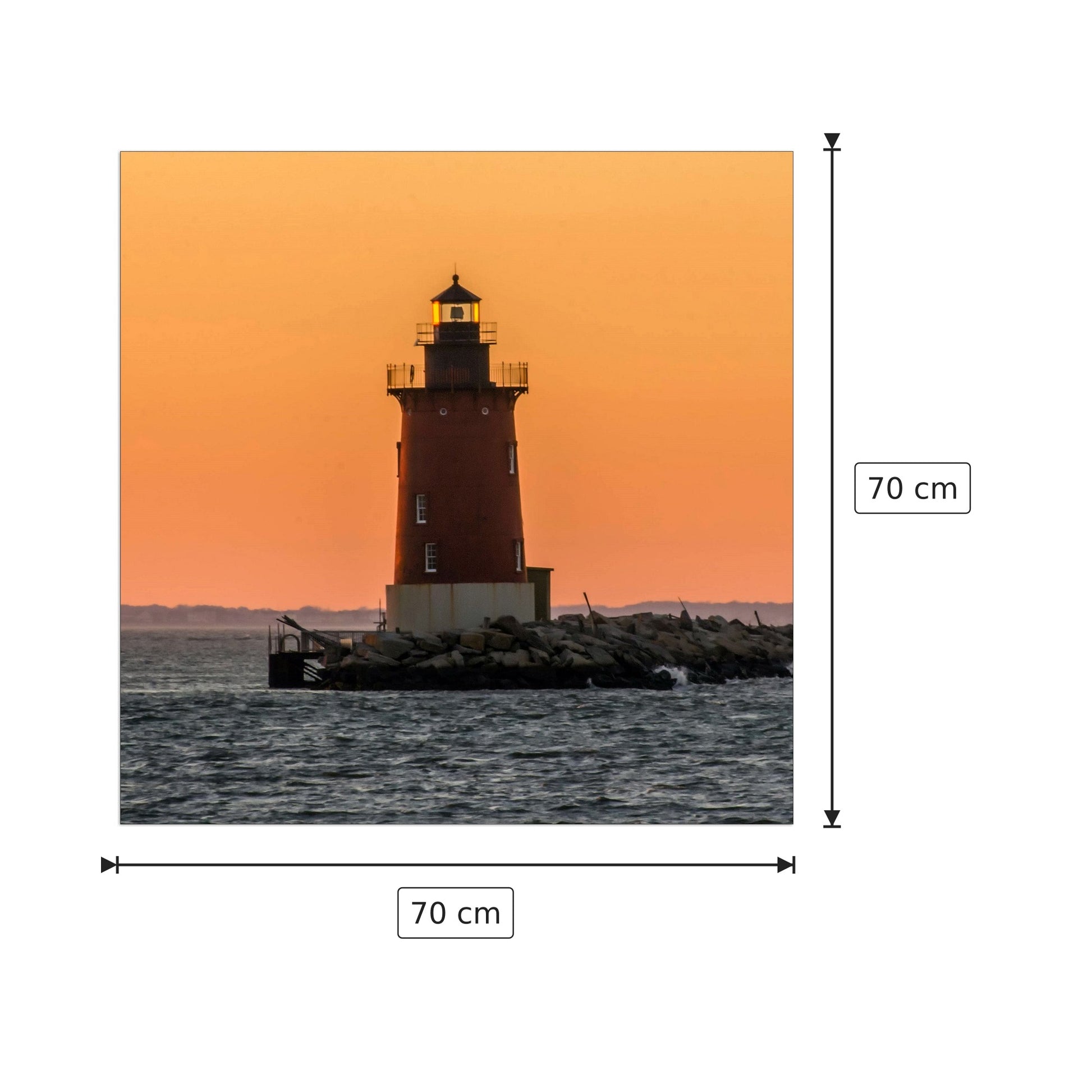 Lighthouse - Art Studio - cm 70x70 - Pannello in MDF