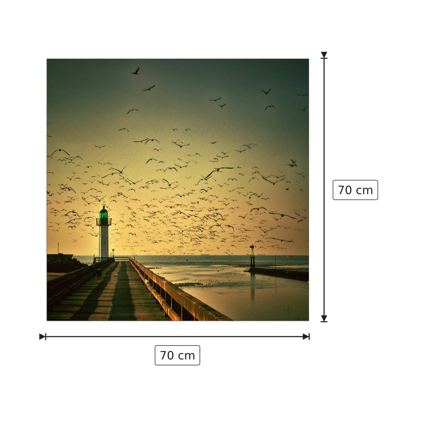 Lighthouse - Art Studio - cm 70x70 - Pannello in MDF