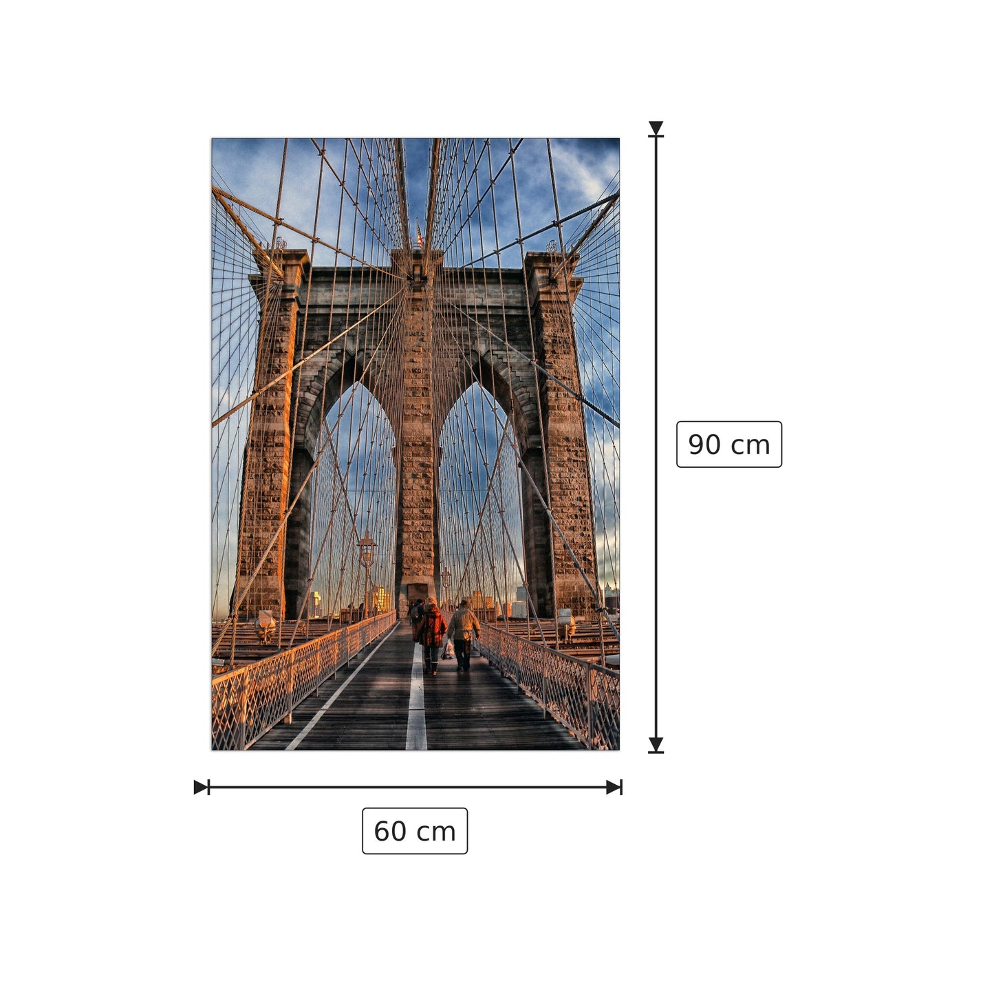 Brooklyn bridge - Art Studio - cm 60x90 - Pannello in MDF