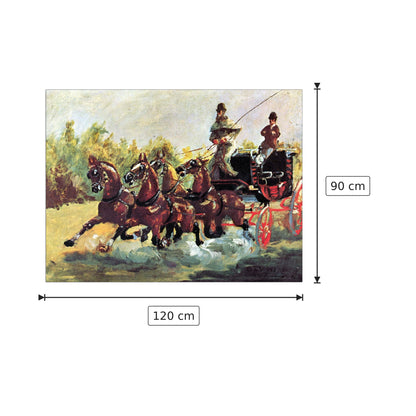 Count Alphonse - Toulouse-Lautrec - cm 120x90 - Pannello in MDF
