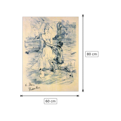 Declaration - Toulouse-Lautrec - cm 60x80 - Pannello in MDF