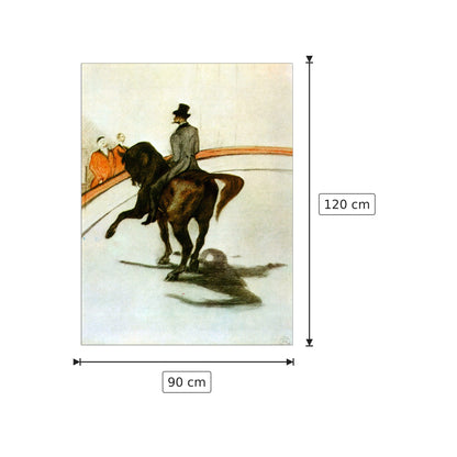 Horse in the Ring - Toulouse-Lautrec - cm 90x120 - Pannello in MDF