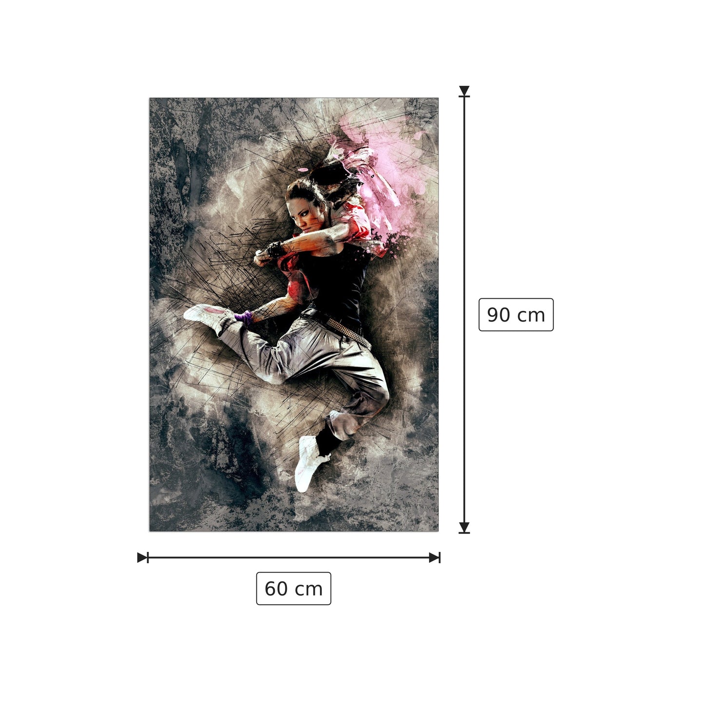Jump - Art Studio - cm 60x90 - Pannello in MDF
