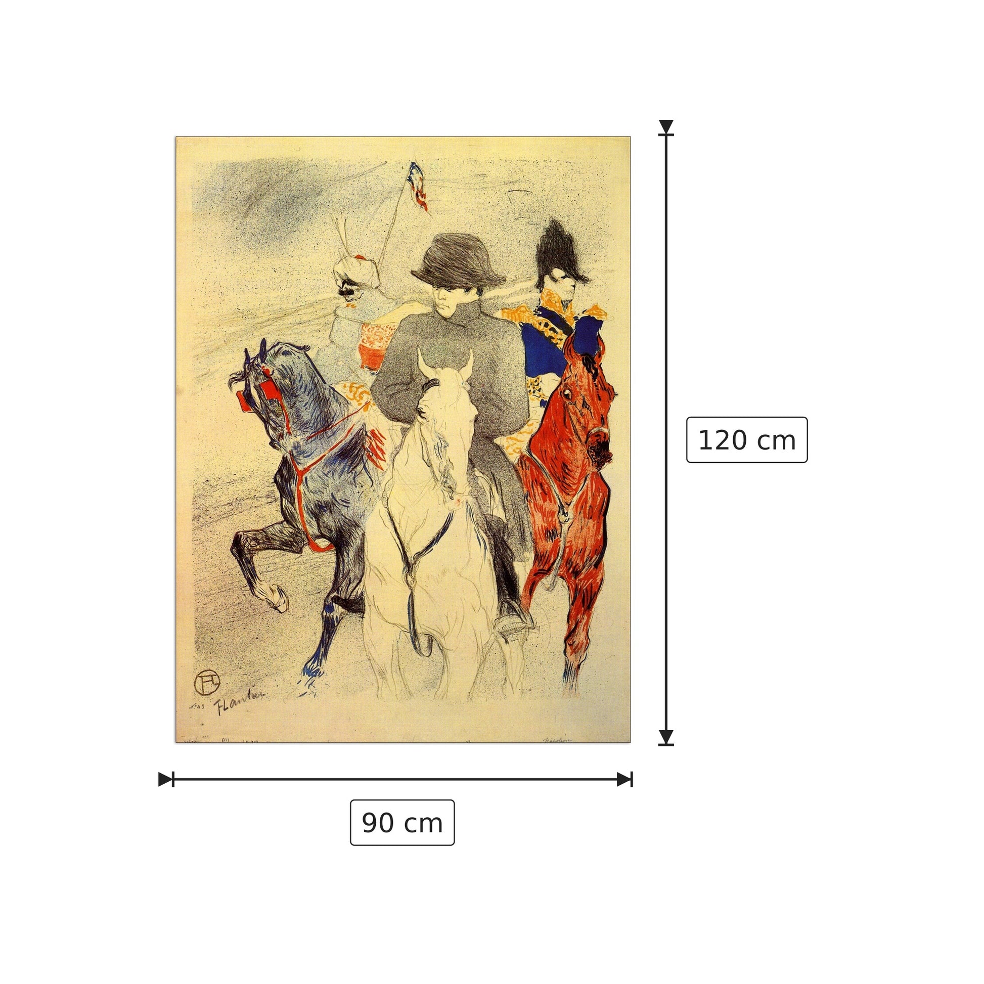 Napoleon - Toulouse-Lautrec - cm 90x120 - Pannello in MDF