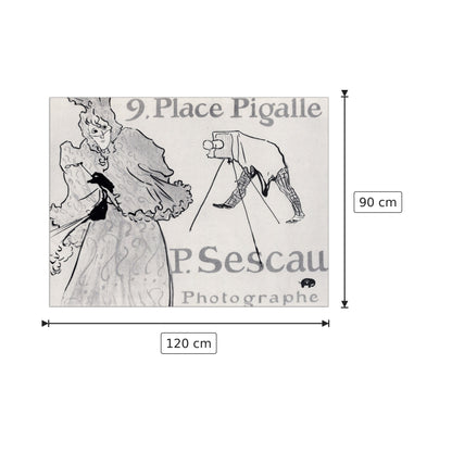 Photorapher Sescau - Toulouse-Lautrec - cm 120x90 - Pannello in MDF