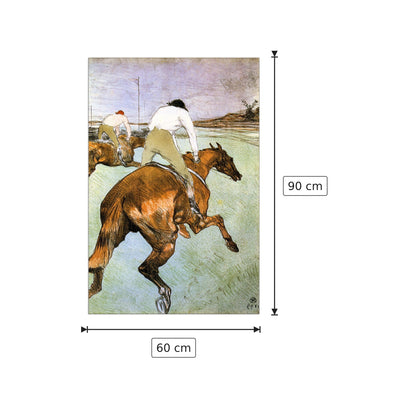 The Jockey - Toulouse-Lautrec - cm 60x90 - Pannello in MDF