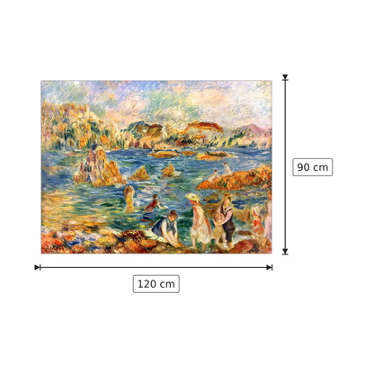 At the beach of Guernesey - Renoir Pierre-Auguste - cm 120x90 - Pannello in MDF
