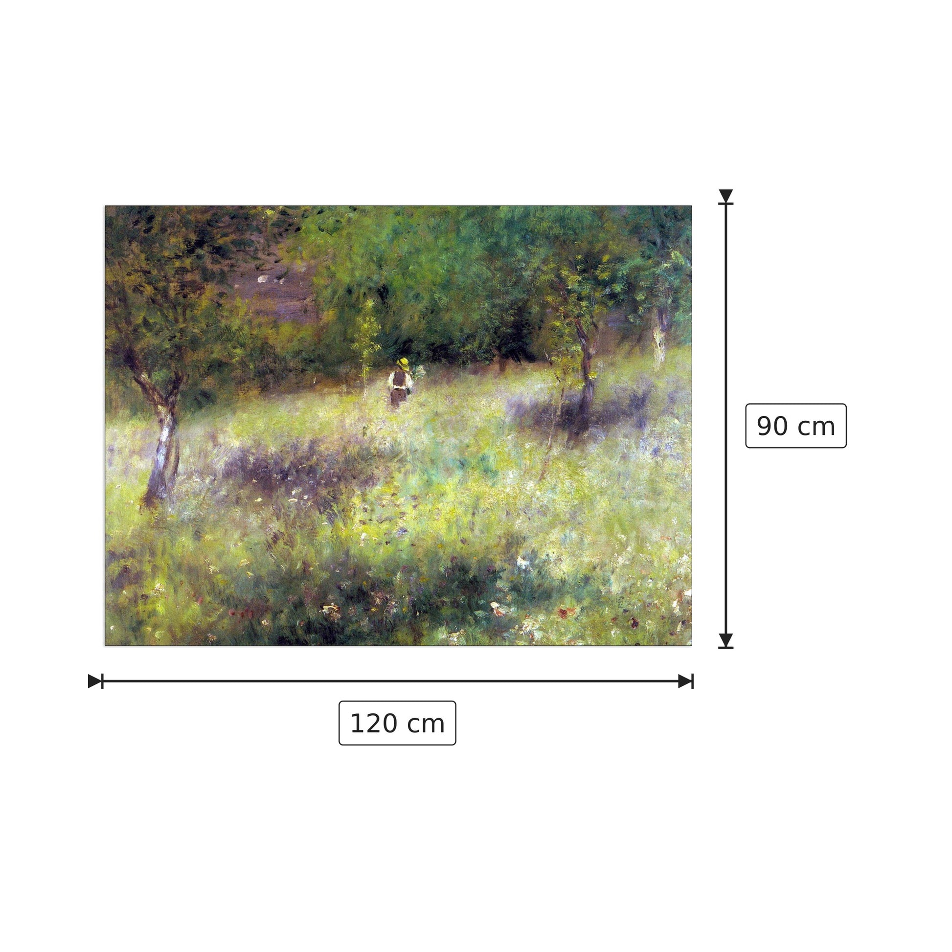 FruÌ?hling in Chatou - Renoir Pierre-Auguste - cm 120x90 - Pannello in MDF
