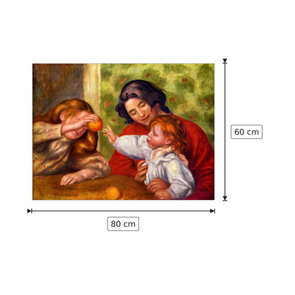 Gabrielle Jean and a girl - Renoir Pierre-Auguste - cm 80x60 - Pannello in MDF