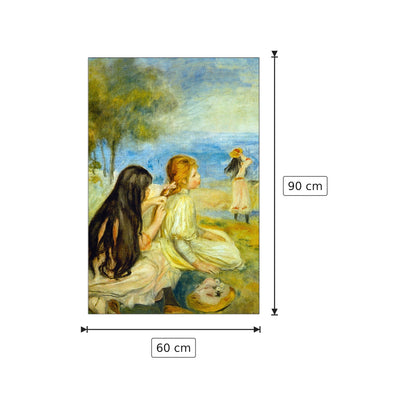Girls by the Seaside - Renoir Pierre-Auguste - cm 60x90 - Pannello in MDF