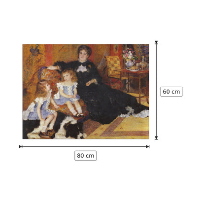 Madame Charpentier and her children - Renoir Pierre-Auguste - cm 80x60 - Pannello in MDF