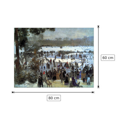 Skating runners in the Bois de Bologne - Renoir Pierre-Auguste - cm 80x60 - Pannello in MDF