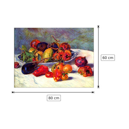 Still life with tropical fruits - Renoir Pierre-Auguste - cm 80x60 - Pannello in MDF