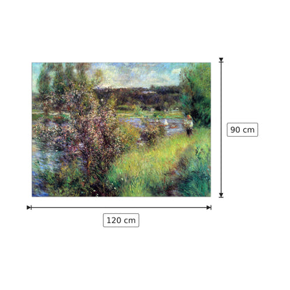 The Seine at Chatou - Renoir Pierre-Auguste - cm 120x90 - Pannello in MDF