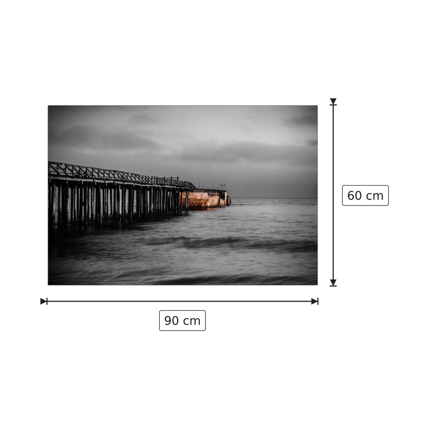 Pontile - Art Studio - cm 90x60 - Pannello in MDF