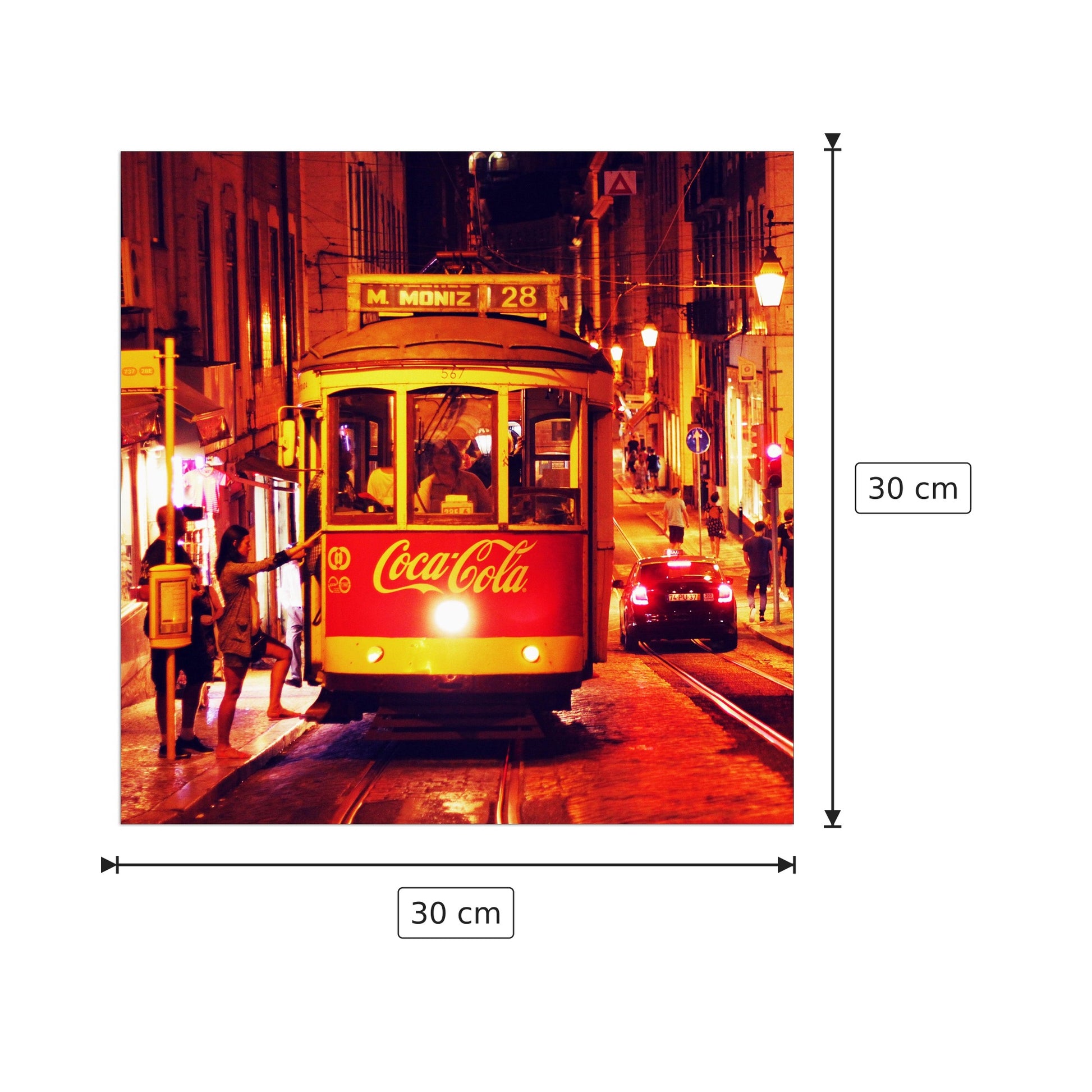 Tram - Art Studio - cm 30x30 - Pannello in MDF