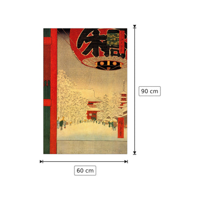 Kinryuzan Temple - Hiroshige Utagawa - cm 60x90 - Pannello in MDF