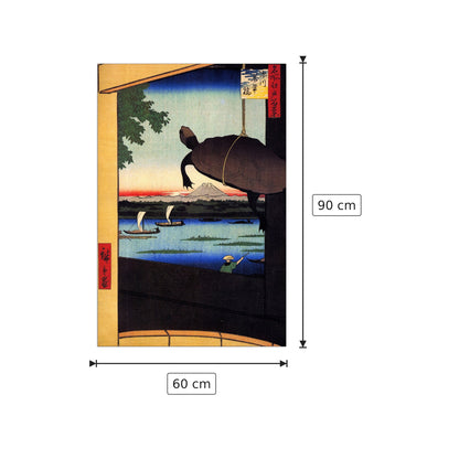 Mannen Bridge - Hiroshige Utagawa - cm 60x90 - Pannello in MDF