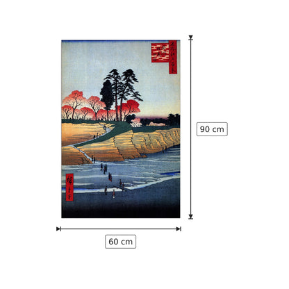 Otenyama, Shinagawa - Hiroshige Utagawa - cm 60x90 - Pannello in MDF