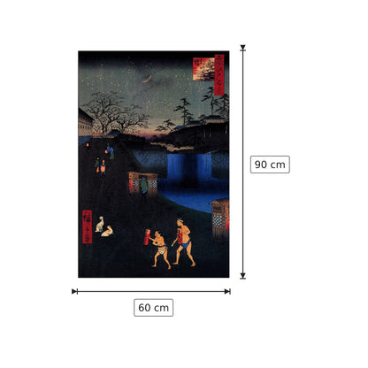 Outside Toranomon Gate - Hiroshige Utagawa - cm 60x90 - Pannello in MDF