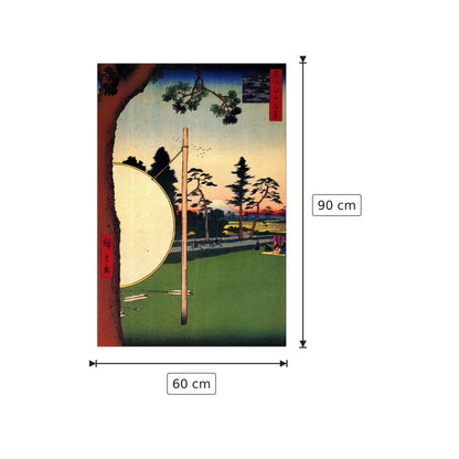 Takata Riding Grounds - Hiroshige Utagawa - cm 60x90 - Pannello in MDF