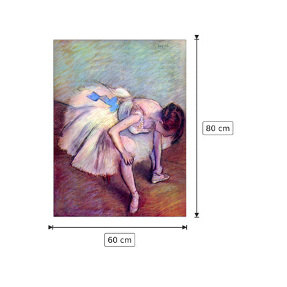 Dancer bent over - Degas Edgar - cm 60x80 - Pannello in MDF