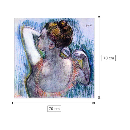 Dancer - Degas Edgar - cm 70x70 - Pannello in MDF